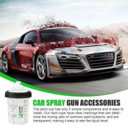 Mixing Cup For Hvlp Paint Spray Car Painting Kit With Clear Scale Paint Tools & Equipment With 50 Cup & Lids System Spray Guns &