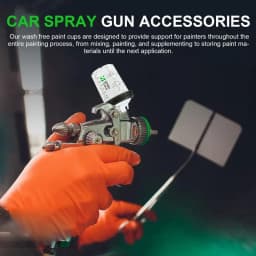 Mixing Cup For Hvlp Paint Spray Car Painting Kit With Clear Scale Paint Tools & Equipment With 50 Cup & Lids System Spray Guns &