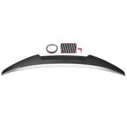MAGICKIT Rear Trunk Spoiler Wing Lip Carbon Color For 2020-2024 BMW G23 M440i Convertible CAR Accessories