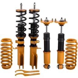 Air Shocks to Coil Spring Coilover Lowering Kit For BMW X5 E53 2000-2006 Strut Assembly Coilovers Shocks Springs For Adj. Height
