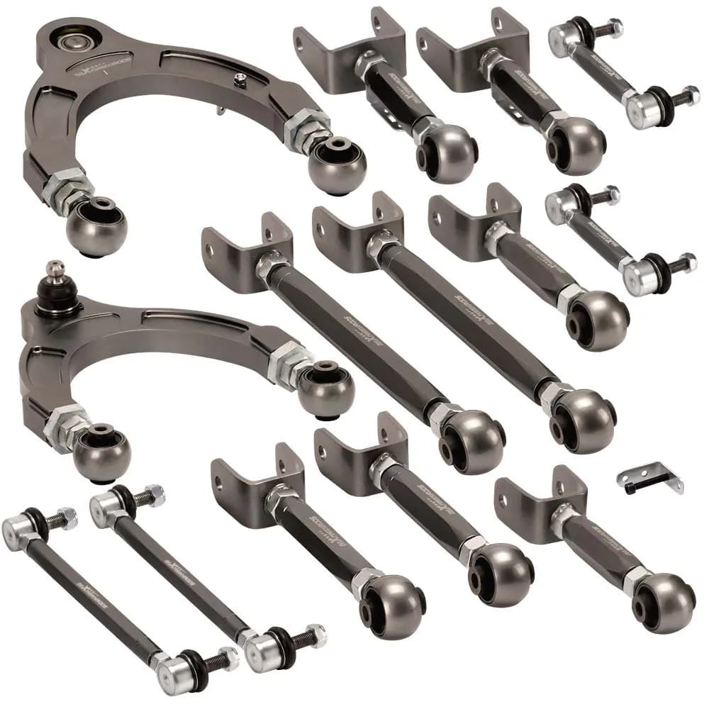 Front Upper A-Arms Rear Trailing Arms Kit for Tesla Model 3 Model Y Complete Set Adjustable Control Arm New