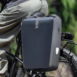 Cycling Rear Seat Bag Quick-Release Buckle Bag Waterproof Back Rack Pannier High-Capacity Detachable For Outdoor Travel Use