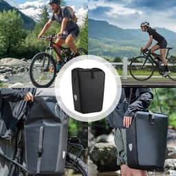 Cycling Rear Seat Bag Quick-Release Buckle Bag Waterproof Back Rack Pannier High-Capacity Detachable For Outdoor Travel Use