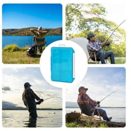 Fishing Lure Box Organizer Fishing Box Small Parts Four Grids Tackle Box Organizer Small Tackle Box Hangable Transparent For