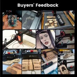 10W Laser Engraver Cutter Easy to Operate Making Christmas Gifts Personalized Gifts Business Cards DIY CNC Machine for Wood