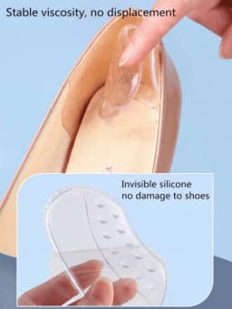 1Pair Heels Grips Silicone Heel Stickers for Women Men Anti Slip Heel Cushions Non-Slip Inserts Pads Foot Heel Care Protector