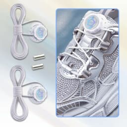 Install Simple Swivel Buckle Laces Automatic Shoelaces Without Ties Unisex Thick Rope Tennis Sneakers Shoelace Shoe Accessories