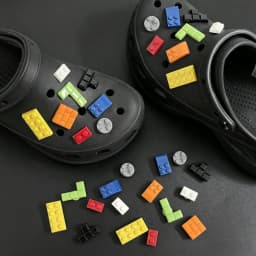 3D Building Block Shaped Shoe Charms for Clog Slide Sandals DIY Clogs Decoration Shoe Buckle Pins Shoe Decoration Birthday Gifts