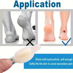 2-20pcs Invisible Adhesive Silicone Gel Blister Patches Hydrocolloid Foot Patch Heel Stickers for Heel Toe & Foot Skin Protectio