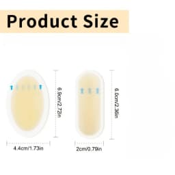 2-20pcs Invisible Adhesive Silicone Gel Blister Patches Hydrocolloid Foot Patch Heel Stickers for Heel Toe & Foot Skin Protectio