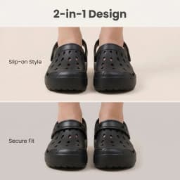 Lightweight Men EVA Slides Solid Color Breathable Hollow Slippers for Travel Beach Daily Home Use