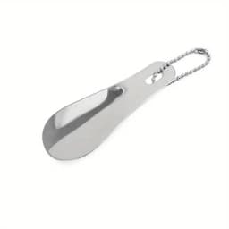 1pc Stainless Steel Metal Shoehorn, Portable Shoehorn, Shoe Wearing Aid, Essential for Home Travel