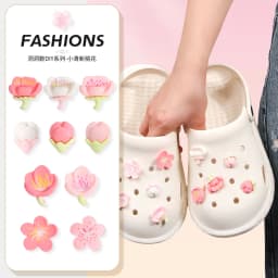 Combination Series DIY Shoe Charms for Crocs, Pearl Shoe Chains & Shoe Decorations (50PCS) Shoe Accessory Set