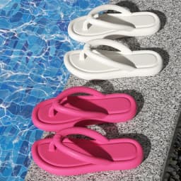 Summer Candy Colors Flip Flops Beach Soft Bottom Flat Slippers for Women Men Outdoor Lightweight Non Slip Flat Slide Sandals