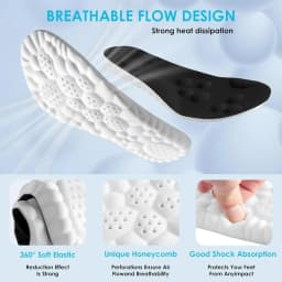 4D Cloud Technology Insole - Super Soft / Ultra Comfort Insole / Sneakers Pad - Acupoint Massage Insole for Foot & Joint Support