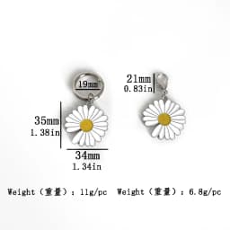 2pcs Daisy Flower Shoe Buckle Design Sunflower Boots Accessory Detachable Pendant Metal Shoe Pendant Boots Heel Decoration Gifts