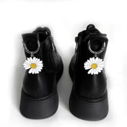 2pcs Daisy Flower Shoe Buckle Design Sunflower Boots Accessory Detachable Pendant Metal Shoe Pendant Boots Heel Decoration Gifts