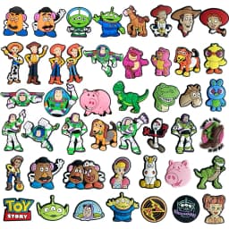 15-46Pcs Toy Story Shoe Charms Cartoon Shoes Decoration Accessories Buckle For Clog Sandal Wristband Bag