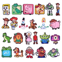 15-46Pcs Toy Story Shoe Charms Cartoon Shoes Decoration Accessories Buckle For Clog Sandal Wristband Bag