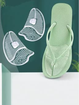 Silicone Slipper Forefoot Pads, Flip-Flop Pads, Foot Care Massage Pads, Non-Slip Cushioning