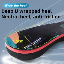 1 Pair Arch Support Plantar Fasciitis Insoles Soft Sole Shock-Absorbing Sports Shoes Insoles Flat Foot Orthopedic Insoles Unisex