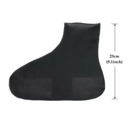 Elastic Waterproof Shoe Cover Outdoor Rain Boots Silicone Anti Slip Rain Shoe Cover PVC Portable Mid Thickened Latex Shoe Cover