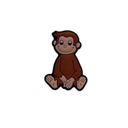 1-6Pcs Lovely Monkey PVC Shoe Buckle Charms Boys Girls Cartoon Clogs Decorations DIY Wristband Holiday Gift