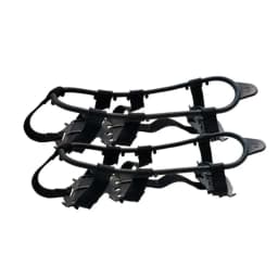 1 Pair M L Crampons Shoes Cover 24 Teeth Anti-Slip Ice Grips Gripper Shoes Boot Hiking Ice Climbing Shoe Spikes Climbing Chain
