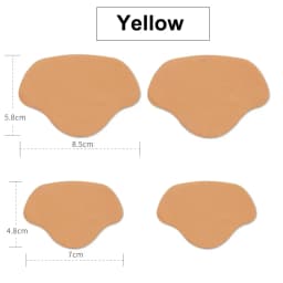 4 Pieces of Ultra-Thin Sports Shoe Heel Repair Self-Adhesive Repair Subsidy Welding Glue Shoe Heel Hole Anti-Wear Patch Patch