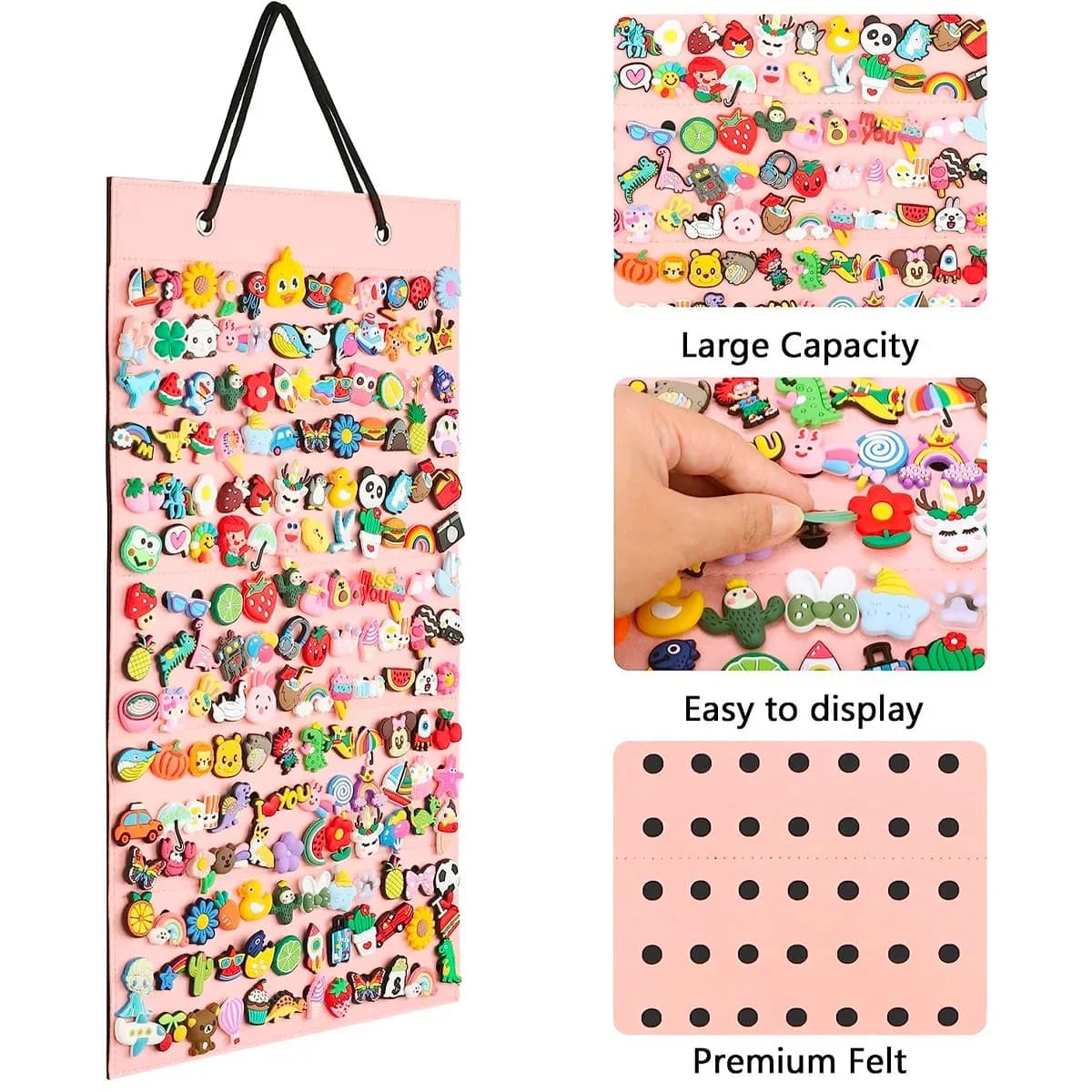 100/180 Hole Shoe Decoration Storage Container, Hanging Shoe Decoration Display, Halloween and Christmas Season Gift Decorations