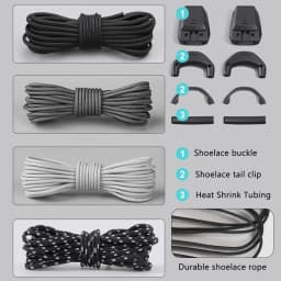 Quick Lace Kit No Tie Round Tennis Shoe Laces Without Ties Adult Kids Quality Running Sneakers Shoelaces for Salomon