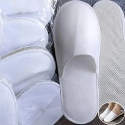 Disposable Slippers White Non Slip Unisex Hotel Spa Travel Slippers Lightweight Eco Friendly Comfortable Soft Slipper Women Men