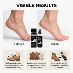 120ml Shoe Stretcher Spray Softening Stretching Liquid Professional Boot Stretcher Spray for leather, suede canvas softeners