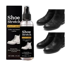 120ml Shoe Stretcher Spray Softening Stretching Liquid Professional Boot Stretcher Spray for leather, suede canvas softeners