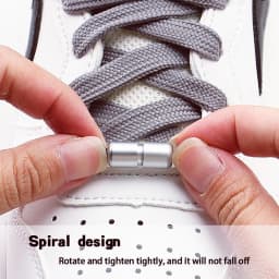 Automatic Flat Shoelaces Without ties casual shoes Swivel Buckle Laces Adults Kids Sneakers No Tie Shoe laces