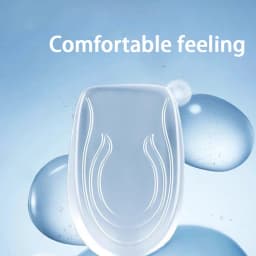 Men's and Women's Height Increasing Insoles Invisible Elastic Heel Pads Silicone Shock Absorbing Insoles 2pcs/4pcs