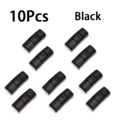 10Pcs Shoelaces Buckle Lock Metal Quick-Release No-Tie Shoe Laces Stylish Press-On Buckle Locks- Hassle-Free, Adjustable Fit