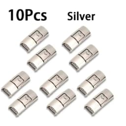 10Pcs Shoelaces Buckle Lock Metal Quick-Release No-Tie Shoe Laces Stylish Press-On Buckle Locks- Hassle-Free, Adjustable Fit