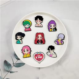 Random 10-50Pcs Potdemiel Series Shoe Charms For DIY Charms Shoe Decoration Accessories Shoe Pins Bubble Slides Sandals