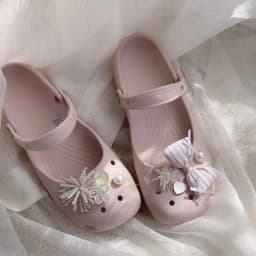 Original Shoe Charms Set Women Retro Ballet Shoes corc charms pack fashion Flowing Ballet Shoe decorations DIY Shoe Accessories