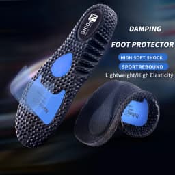 1Pair Height Increase Insoles for Feet PU Memory Foam Shoes Pad Breathable Orthopedic Heel Lift Insole for Sport Running Care