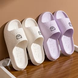 Women's Slippers Summer Printting Cute Bear Indoor Bathroom Anti-slip Soft Sole Couple Lightness Comfortable Men Leisure Shoes