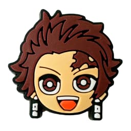 1-28pcs Demon Slayer Shoe Charms Cartoon Anime Haired Warrior Sandal Decoration Clogs Garden Shoes Accessories Kids Boys Gift