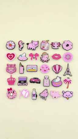 1–30PCS Modern Charms for Shoe Car Accessories, Soccer Cross Shoe Charms, Dumbbell Earbud Sandals Clog Buckles