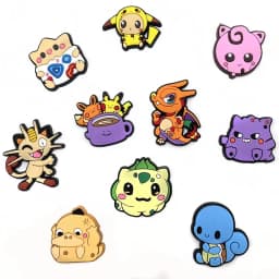 1-10pcs Pokemon Pikachu Shoe Charms for Sandals Decoration PVC Accessories For Christmas Birthday Gift Party Gifs