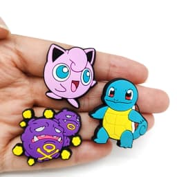 27PCS/set Pokemon Shoe Charms Cute Cartoon For Clogs Sandals Bag Funny Shoe Accessories Party Gifts For Women Men