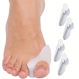 1 Pair Unisex Silicone Toe Covers Comfortable Big Toe Separator Protector Foot Care Accessory for Personal Hygiene