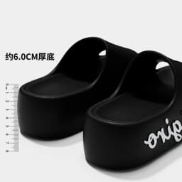 Letter Printing Thick Bottom Slippers Women Summer Fashion Chunky Platform Sandals Woman 2026 Anti Slip Beach Outdoor Sandles