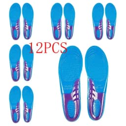 1Pair Gel Shoe Insoles Men Woman Soft Non Slip Silicone Insole Comfort Shock-absorbing Shoe Sole Plantillas De Gel De Silicona
