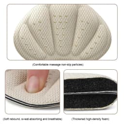 Heel Stickers Sneakers Heel Protector Feet Pads Pain Relief Size Reducer Non-slip Shoe Insoles T-Shaped Foot Care Pad Heel Grips